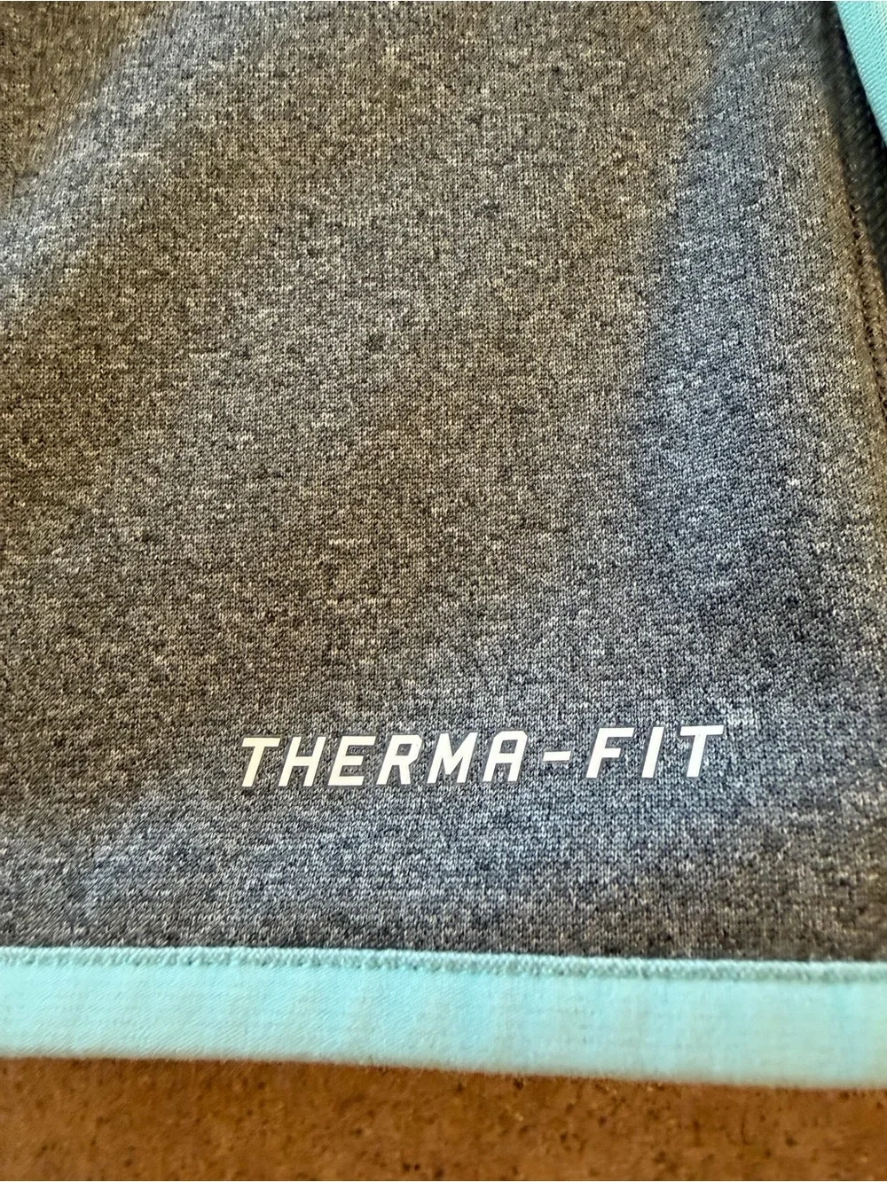 Nike Therma-Fit Hoodie - Gray & Light Teal